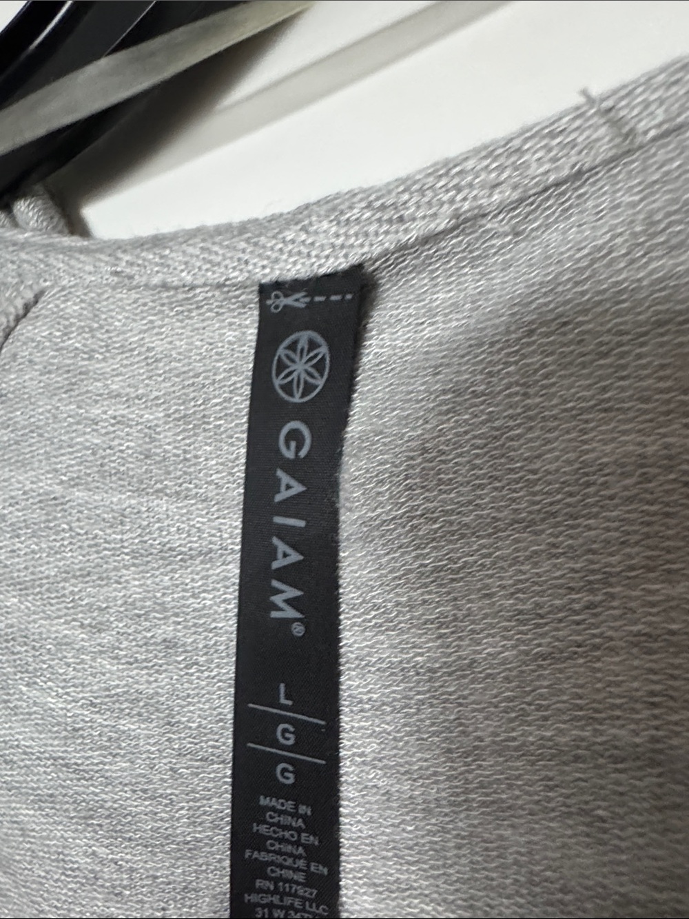 NWT GAIAM Relax Wrap Gray Hooded Open-Front Cardigan Large - Picture 3 of 7